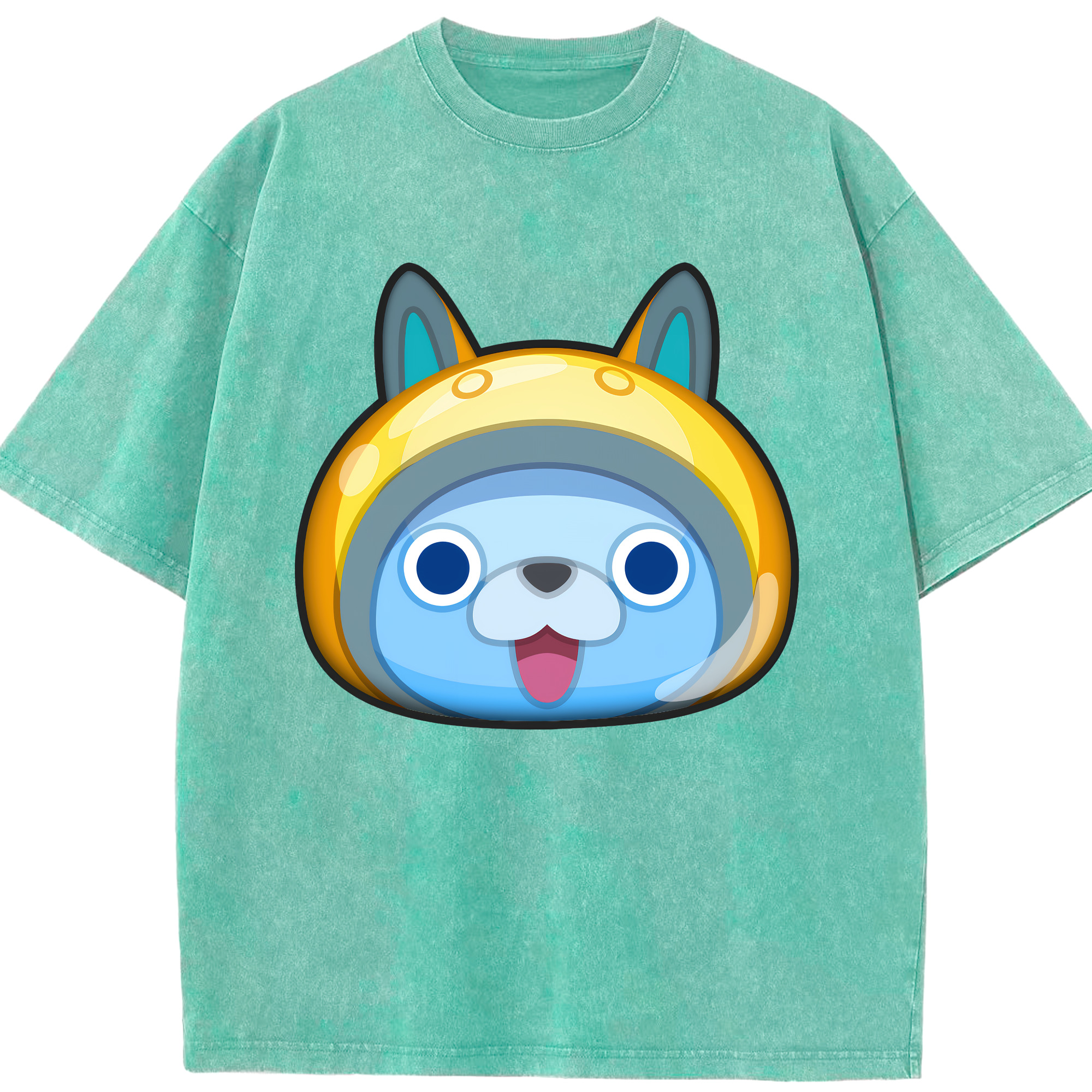 （画像用） 妖怪ウォッチ Yo-kai Watch 綿100% ヴィンテージ風 半袖Tシャツ（フロントプリント）